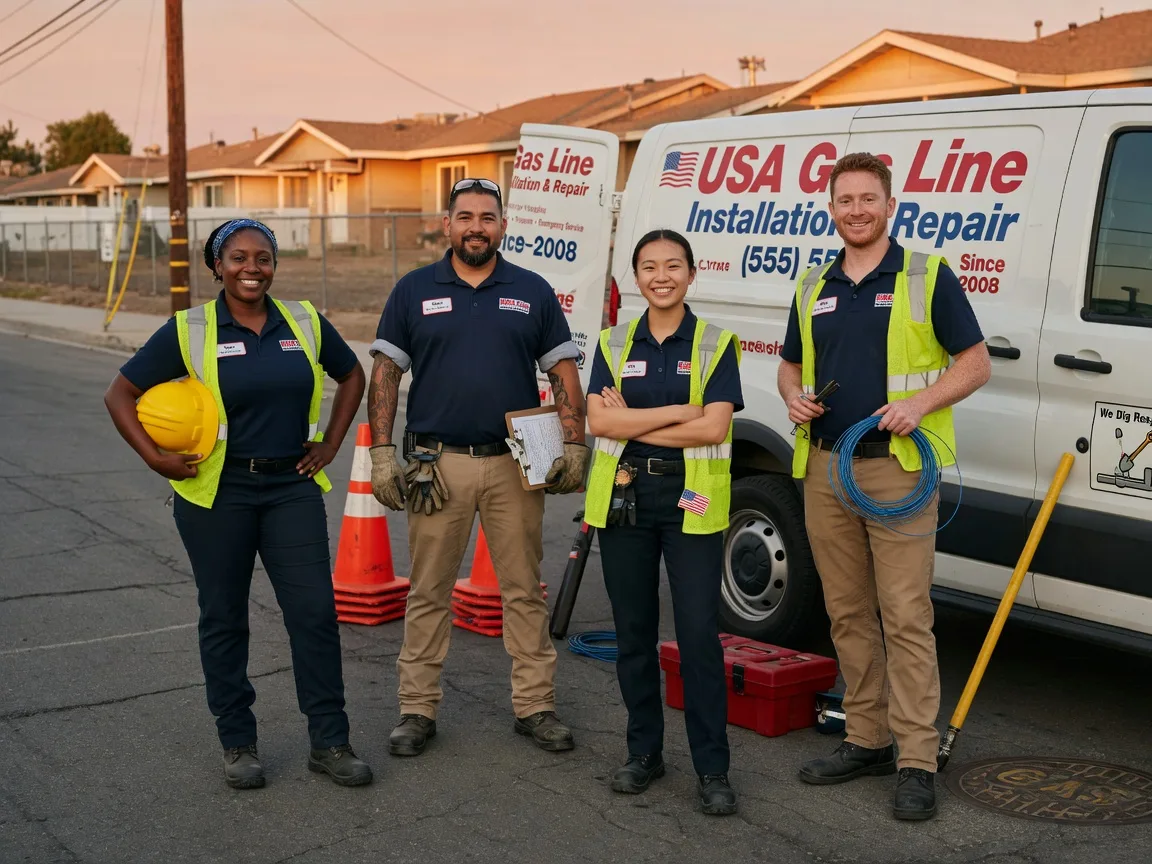 Gas Line Installation company in Ben Franklin, TX